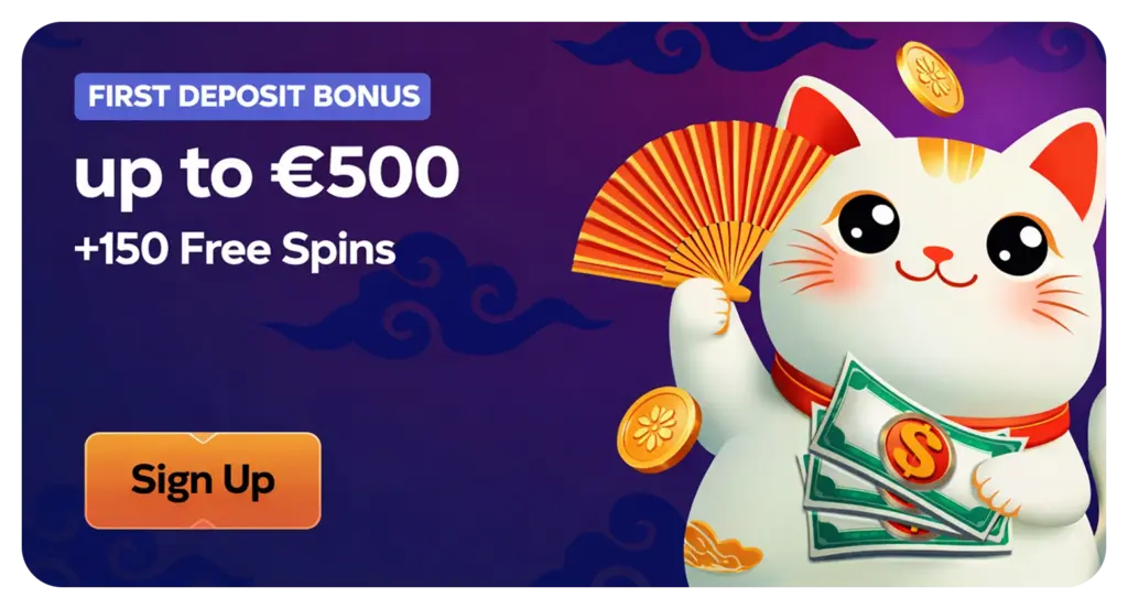 First Deposit Bonus €500 Plus 150 Free Spins Manekispin