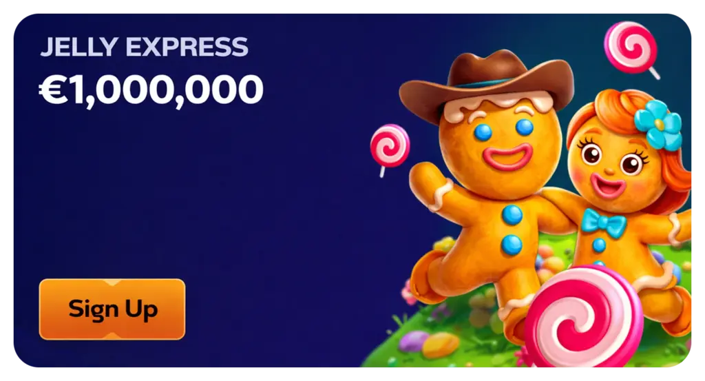 Jelly Express €1,000,000 Mega Win Feature at Manekispin Casino